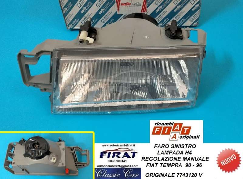 FARO FIAT TEMPRA 90 - 96 H4 SX FIAT 7743120